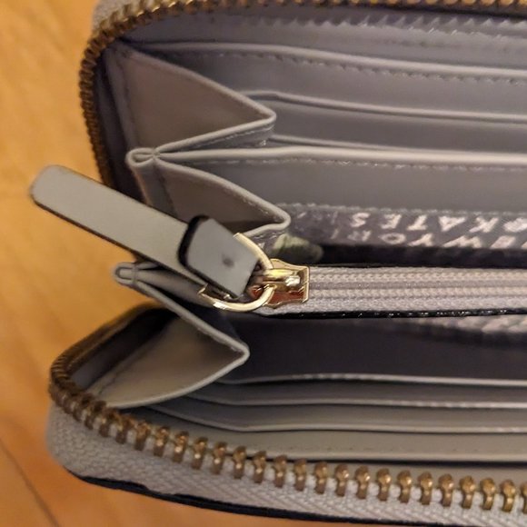 Kate Spade - Grey Continental Wallet w/ Gold Hardware - Picture 4 of 4